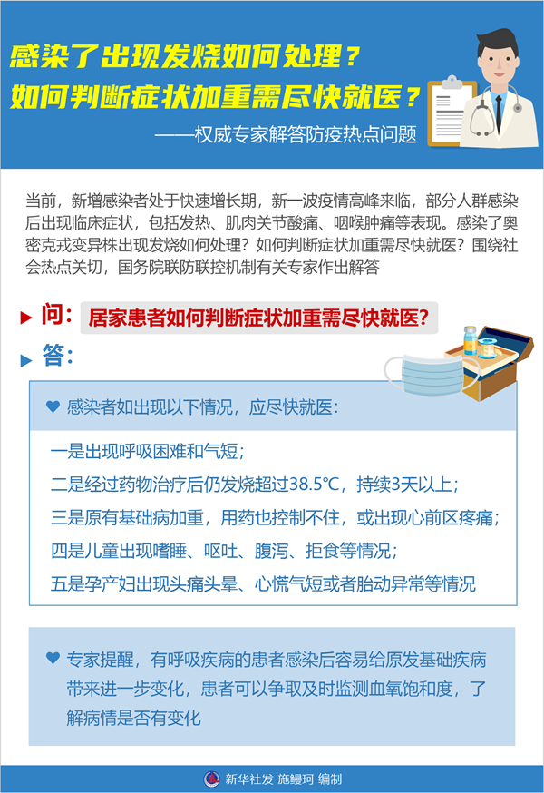 如何判断症状加重需尽快就医？